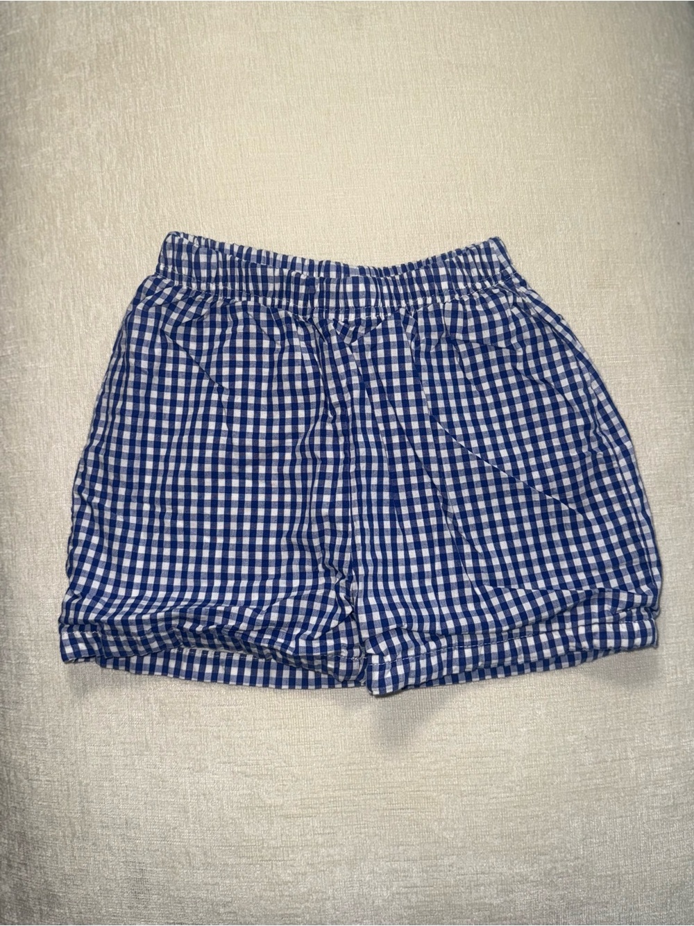 Boys Blue and White Gingham Cecil and Lou size 4 shorts